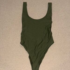 Aerie Forest Green Swim One-Piece